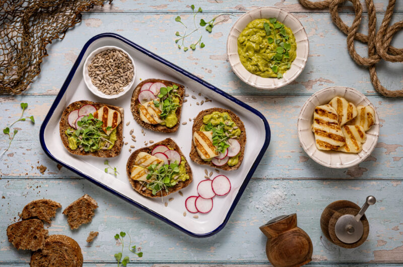 Tosta de halloumi